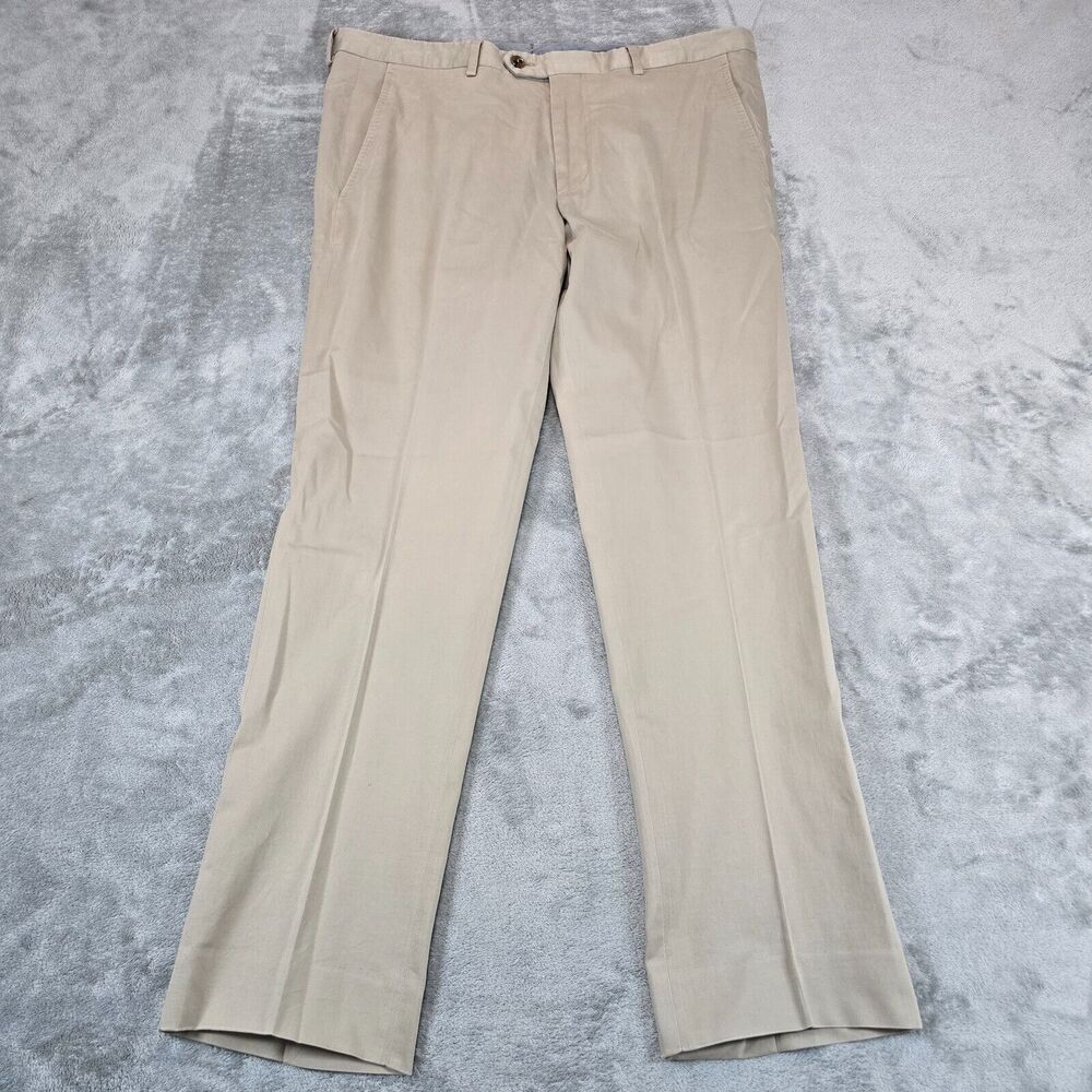 Peter Millar Collection Men's Beige Golf Pants Perfect Poplin Size 35 x 29